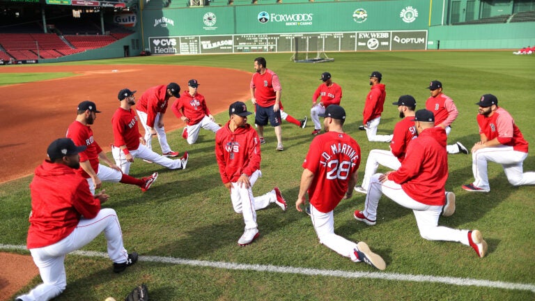 Brock Holt Signed Boston Red Sox Jersey "2018 WS Champs"