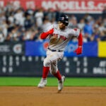 Mookie Betts at Yankee Stadium