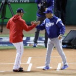 Alex Cora and Dave Roberts, World Series Game 1