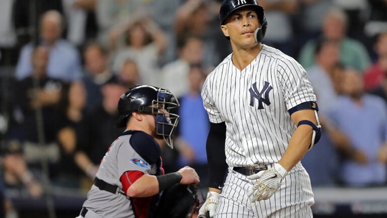 Aaron Boone Addresses Giancarlo Stanton's Baserunning Error