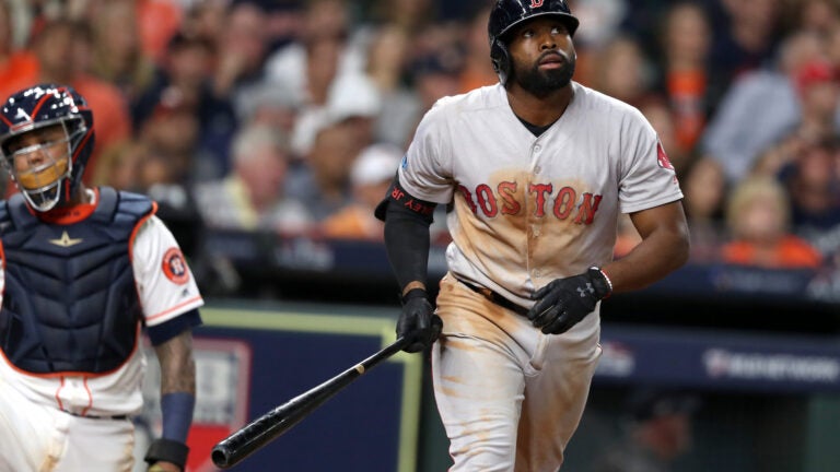 Red Sox's Jackie Bradley Jr. again sinks Astros with big hit