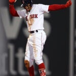 Mookie Betts hip shimmy