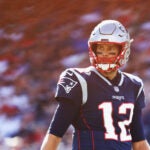 Tom Brady against the Dolphins in 2018.