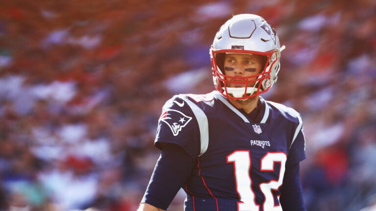 Tom Brady against the Dolphins in 2018.