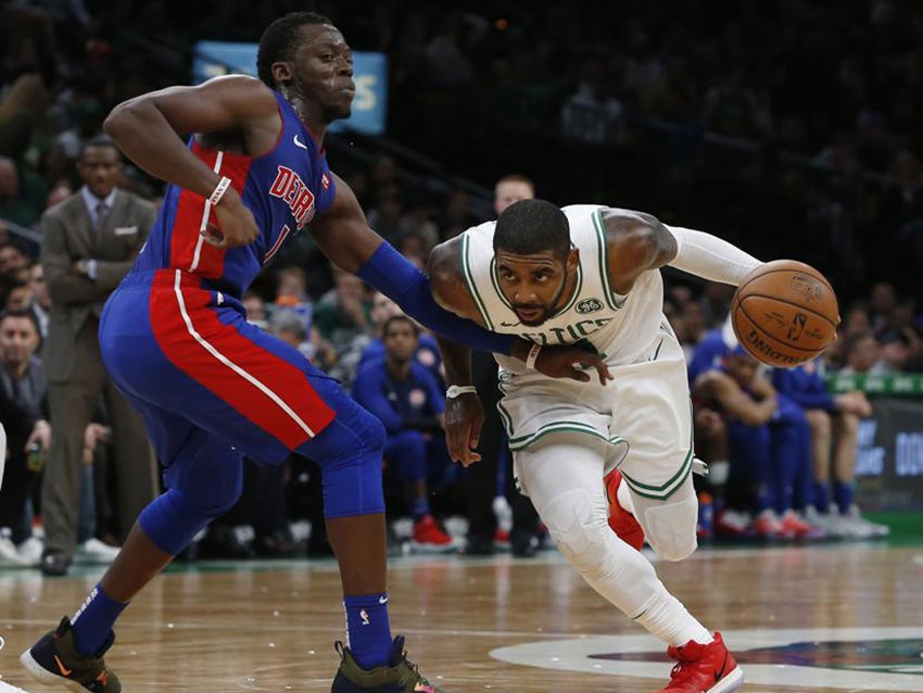 Irving Scores 31, Celtics Beat Pistons Again 108-105