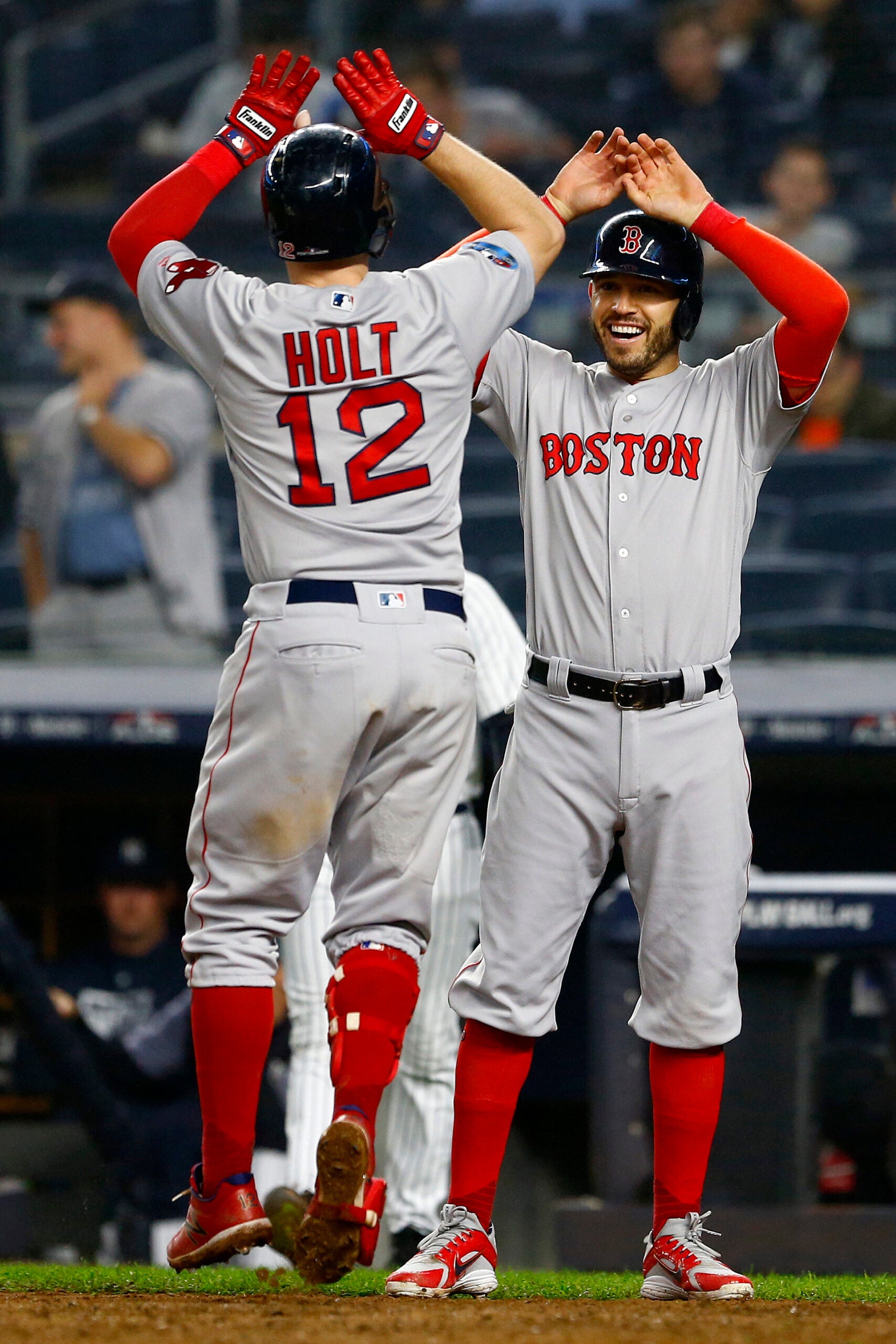 Holt 1st with postseason cycle, Red Sox rout Yankees 16-1