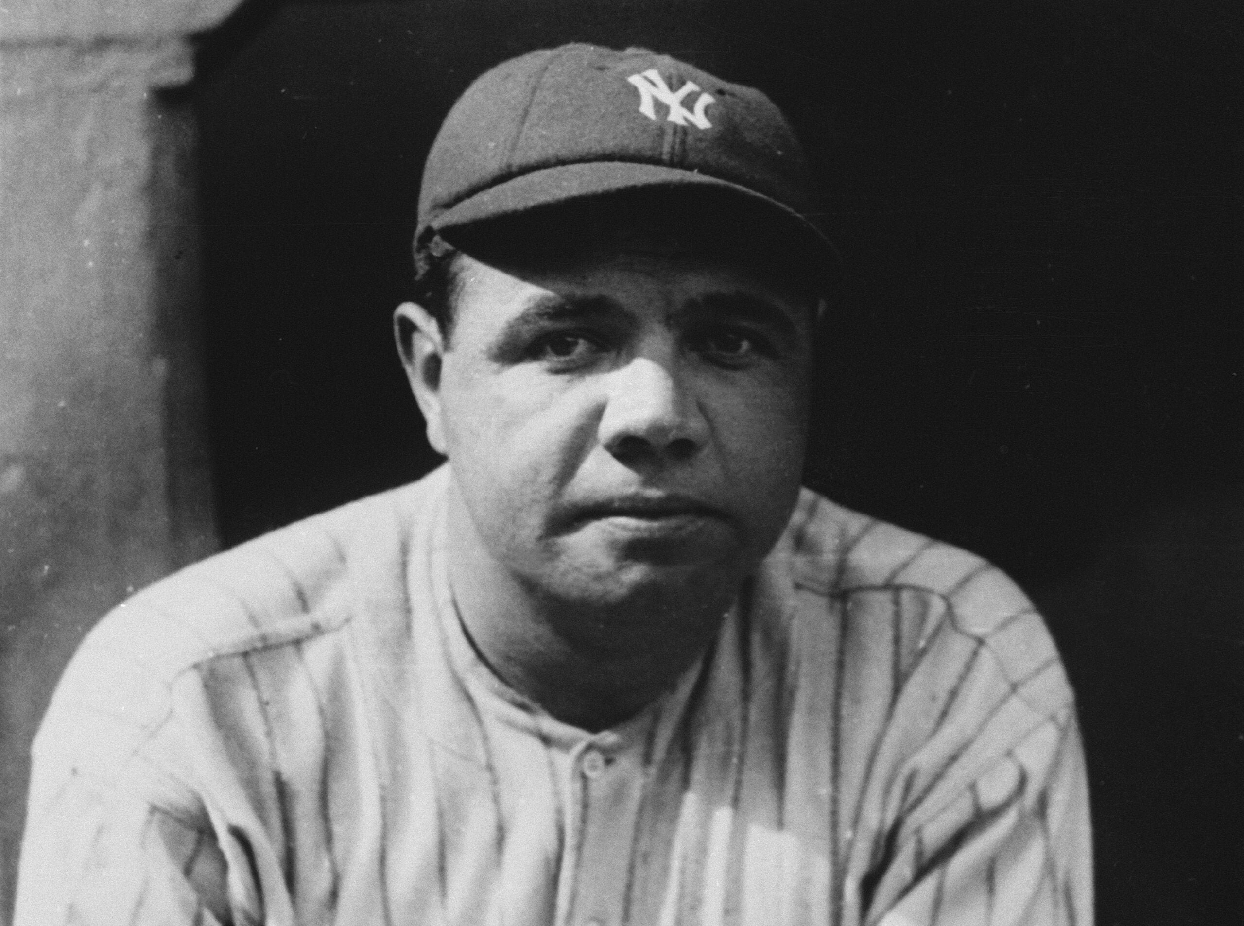 AP Images on X: Babe Ruth, wearing his famed number 3 uniform, bows as he  acknowledges the cheers of thousands of fans who saw the no. 3 retired  permanently by the Yankees #