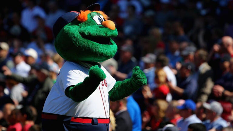 Wally the Green Monster at Fenway Park - Digital Commonwealth