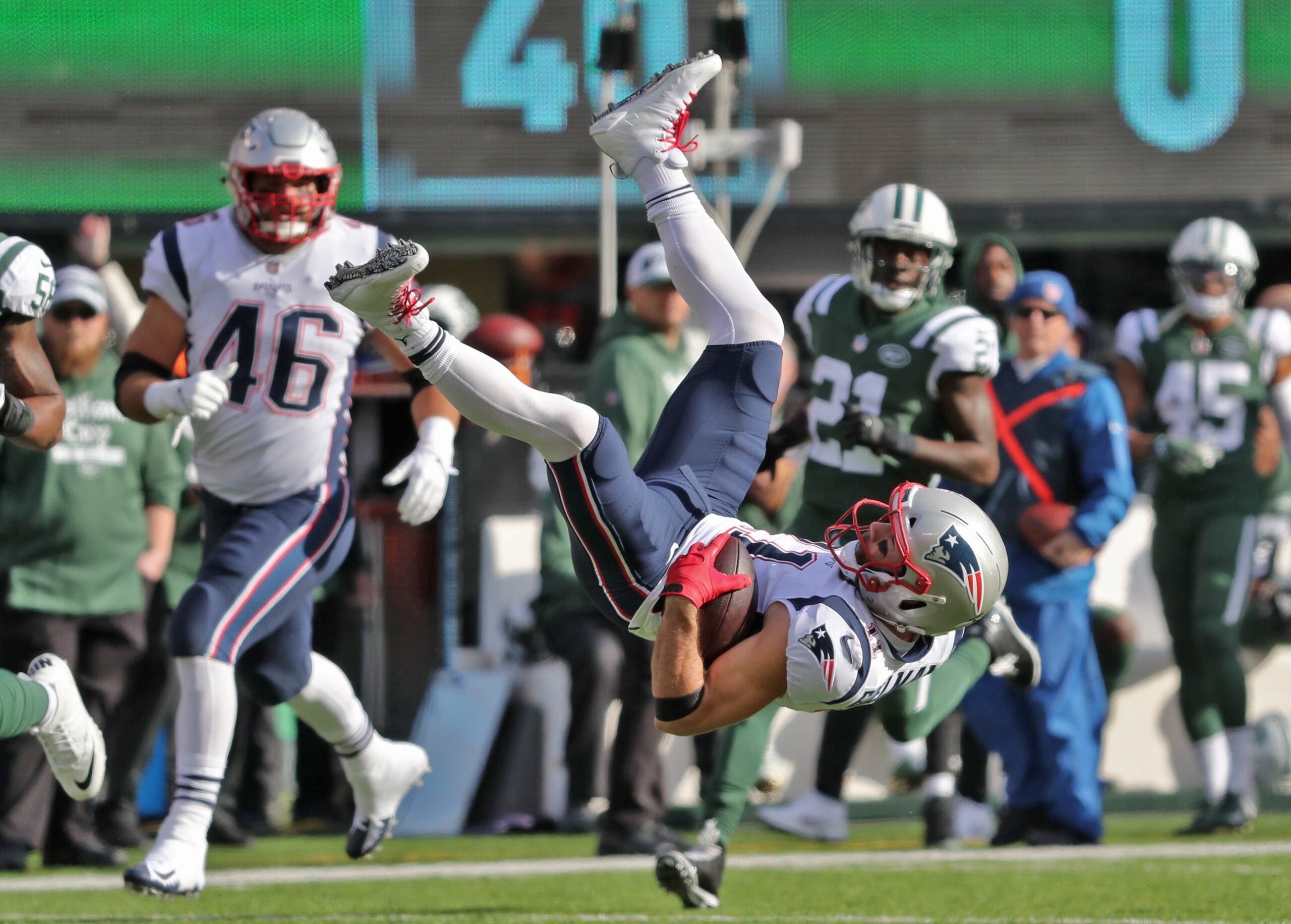 Final Score: New England Patriots defeat New York Jets, 38-3, in