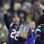 Alex Cora at a Patriots game