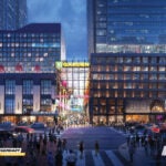 A rendering of what the finished redesign of TD Garden's entrance will look like.