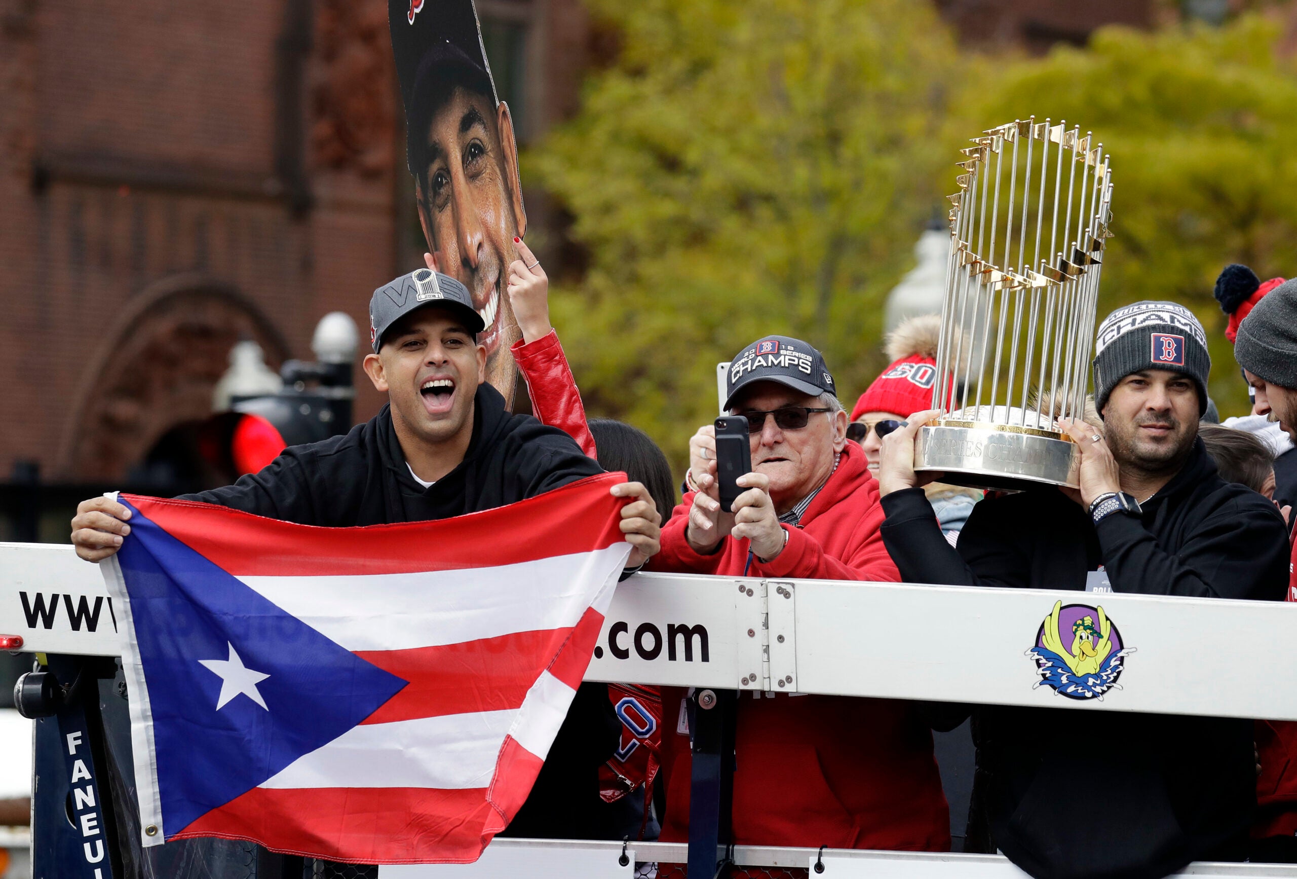 Alex Cora is bringing the World Series trophy to Puerto Rico. Here are the Red  Sox players who are coming with him.