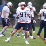 Rob Gronkowski Patriots practice