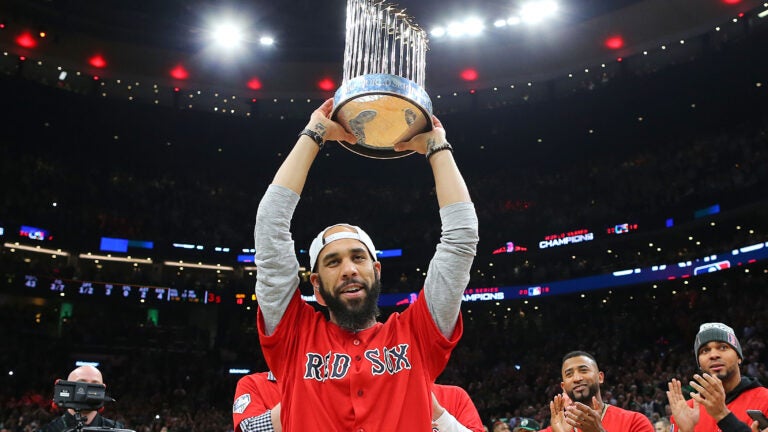 Red Sox bring victory celebration to Celtics game - The Boston Globe