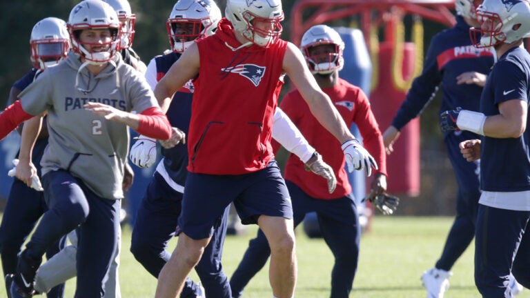 Rob Gronkowski Patriots practice