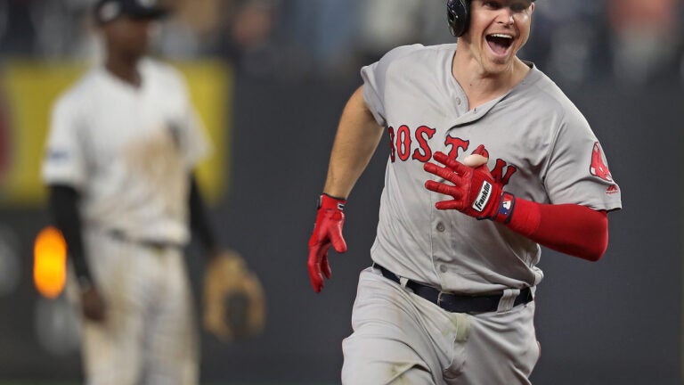 Brock Holt of Red Sox hits first cycle in MLB playoff history