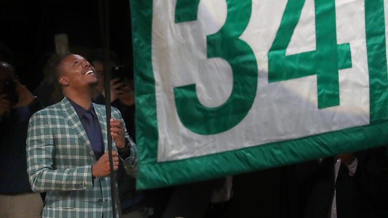 Celtics store retired numbers