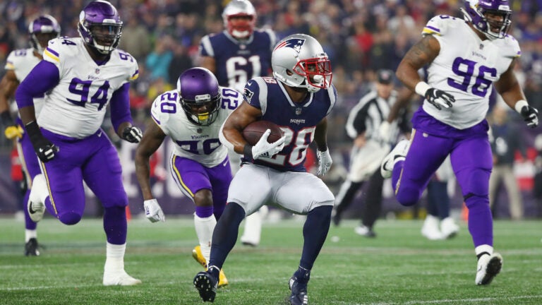 James White vs. the Vikings 2018.