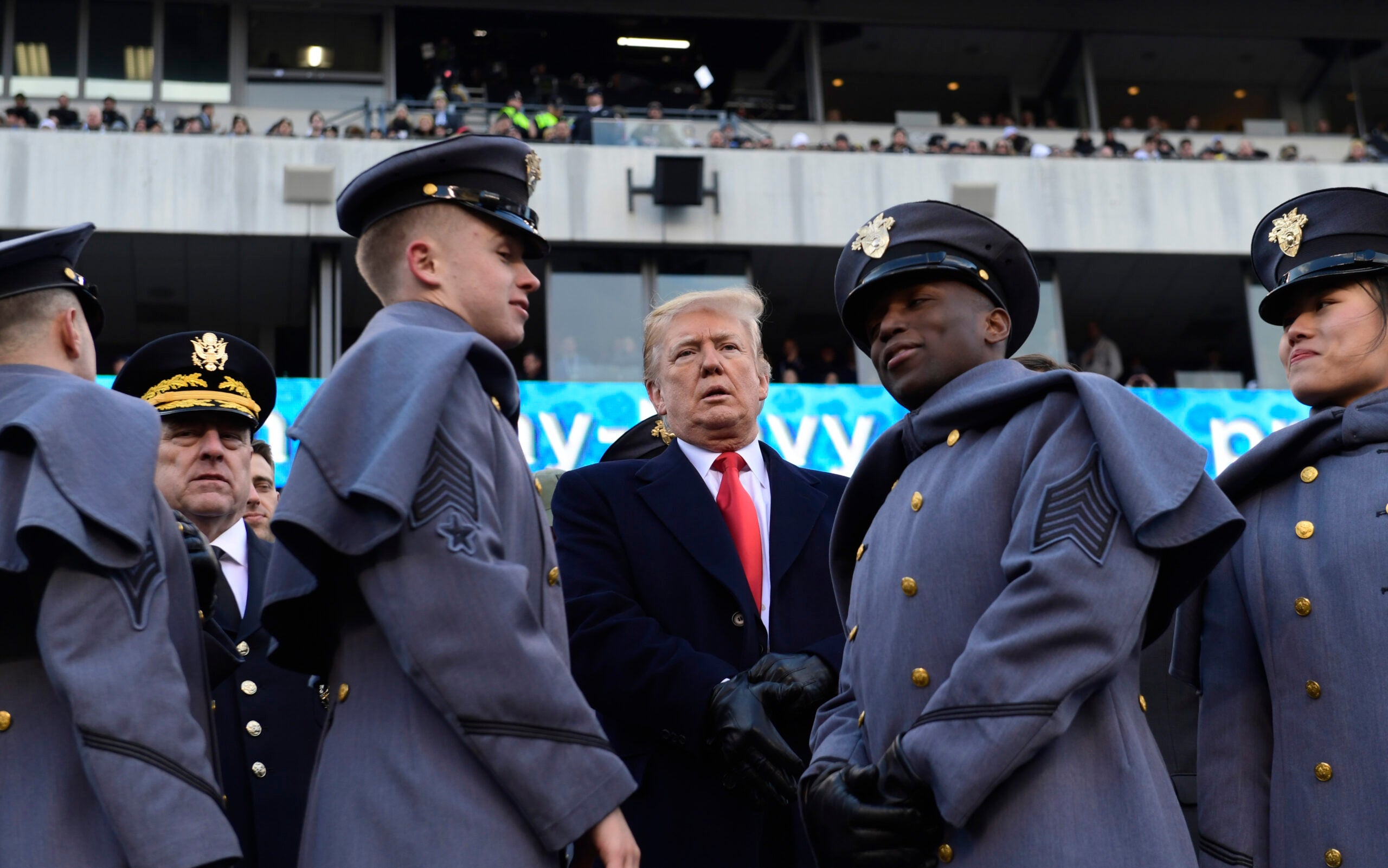 Trump Is 10th Sitting President To Attend Army-Navy Game