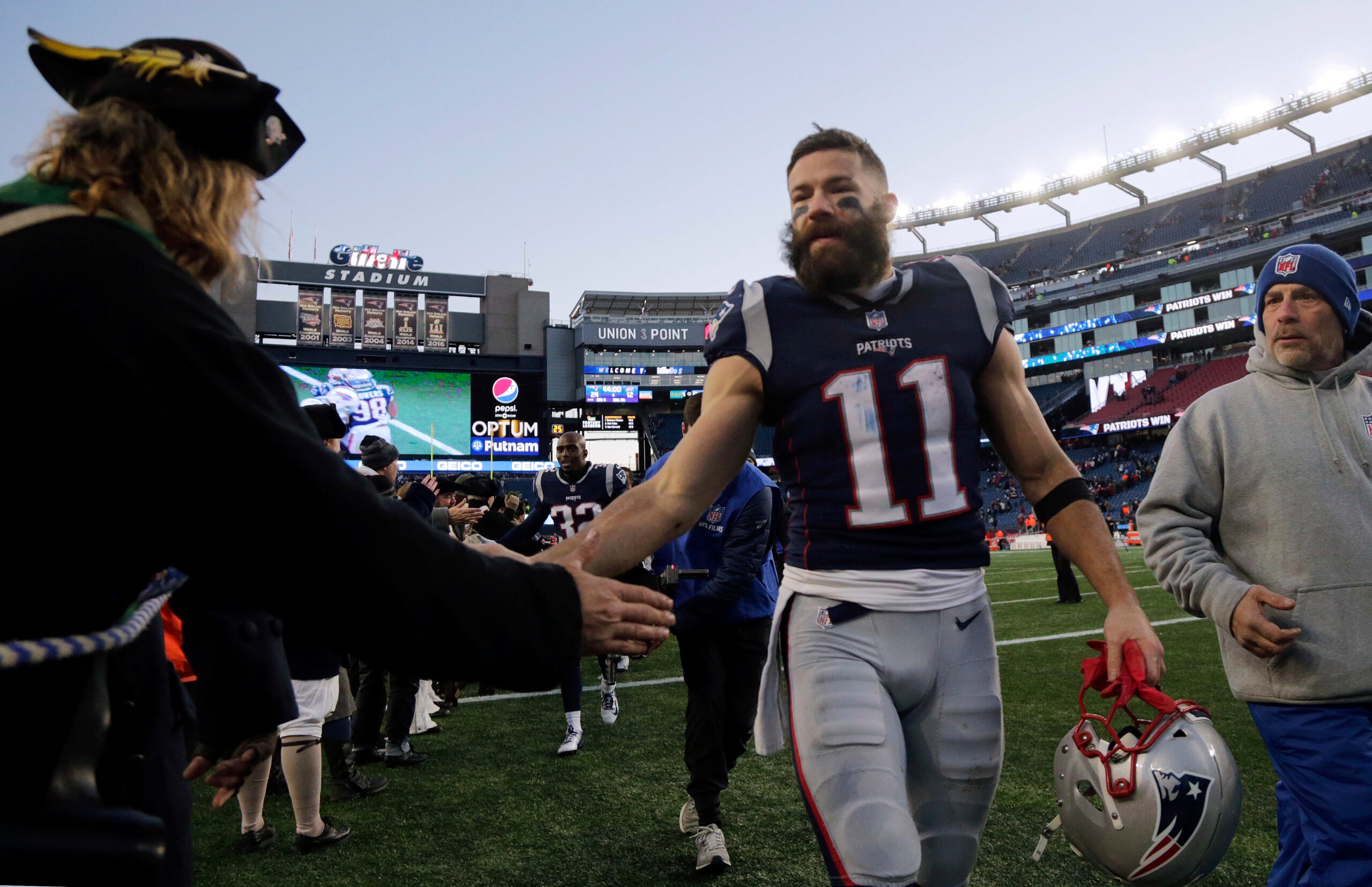 Patriots WR Julian Edelman fined $63,504 for unnecessary roughness