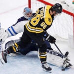 Bruins Jets David Pastrnak Connor Hellebuyck
