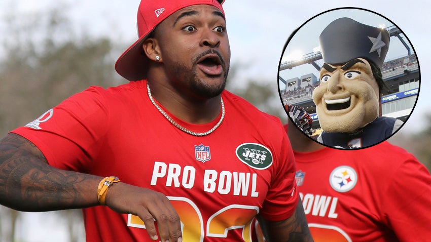 Pro Bowl: Jamal Adams put painful hit on Patriots' mascot