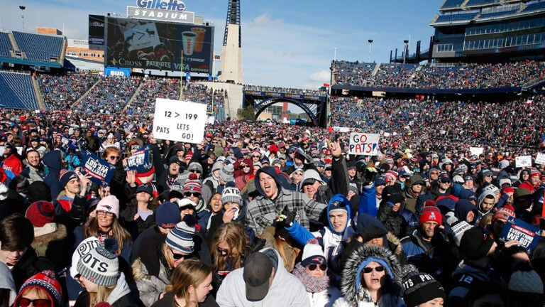 Patriots fans 'gear up' for Super Bowl