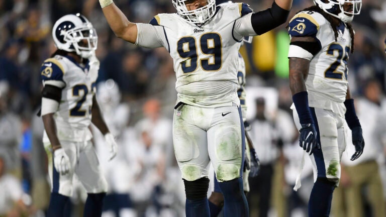 Aaron Donald Los Angeles Rams Unsigned Sack vs. Buffalo Bills