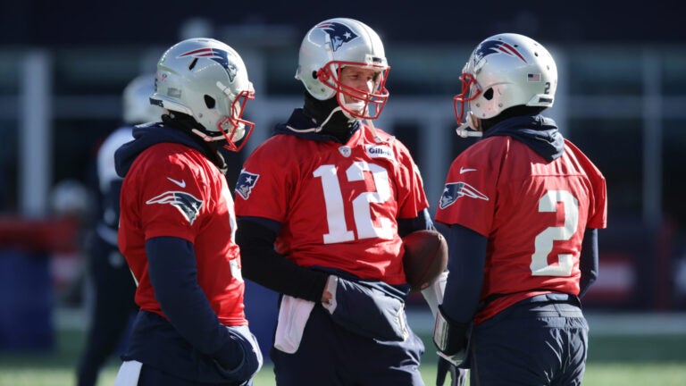 Tom Brady Patriots practice