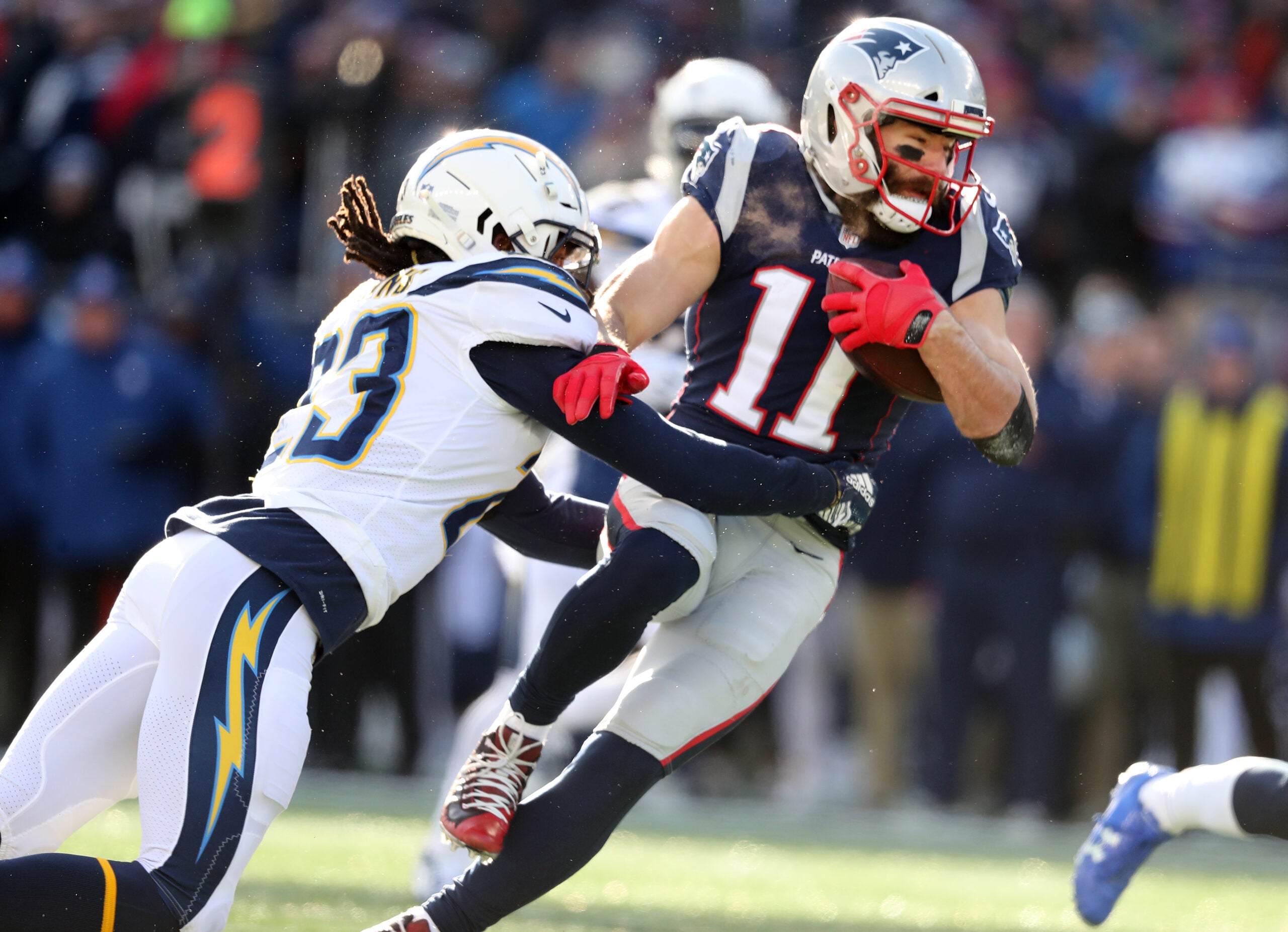 Julian Edelman was one of the greatest.' Former Patriots receiver honored  at halftime of Sunday's game - The Boston Globe