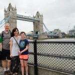 Jenn Mitchell and family in London