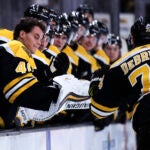 Jake DeBrusk, Tuukka Rask, Bruins