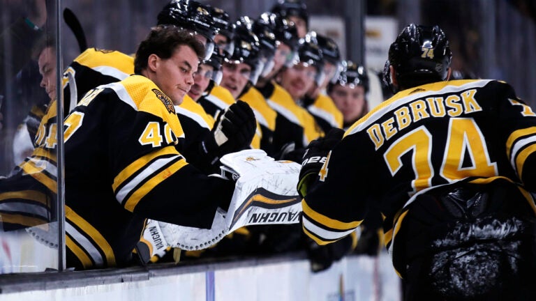 Jake DeBrusk, Tuukka Rask, Bruins