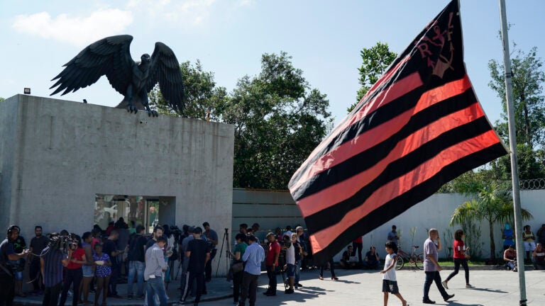 Flamengo soccer club Brazil fire