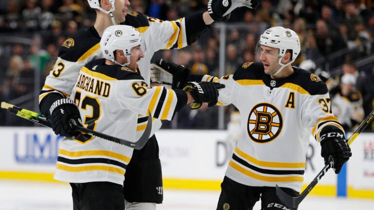 Brad Marchand Zdeno Chara Bruins