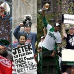 Julian Edelman, Manny Ramirez, Paul Pierce, Zdeno Chara