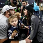 James Develin and his kids Super Bowl celebration