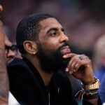 Kyrie Irving Celtics Bench