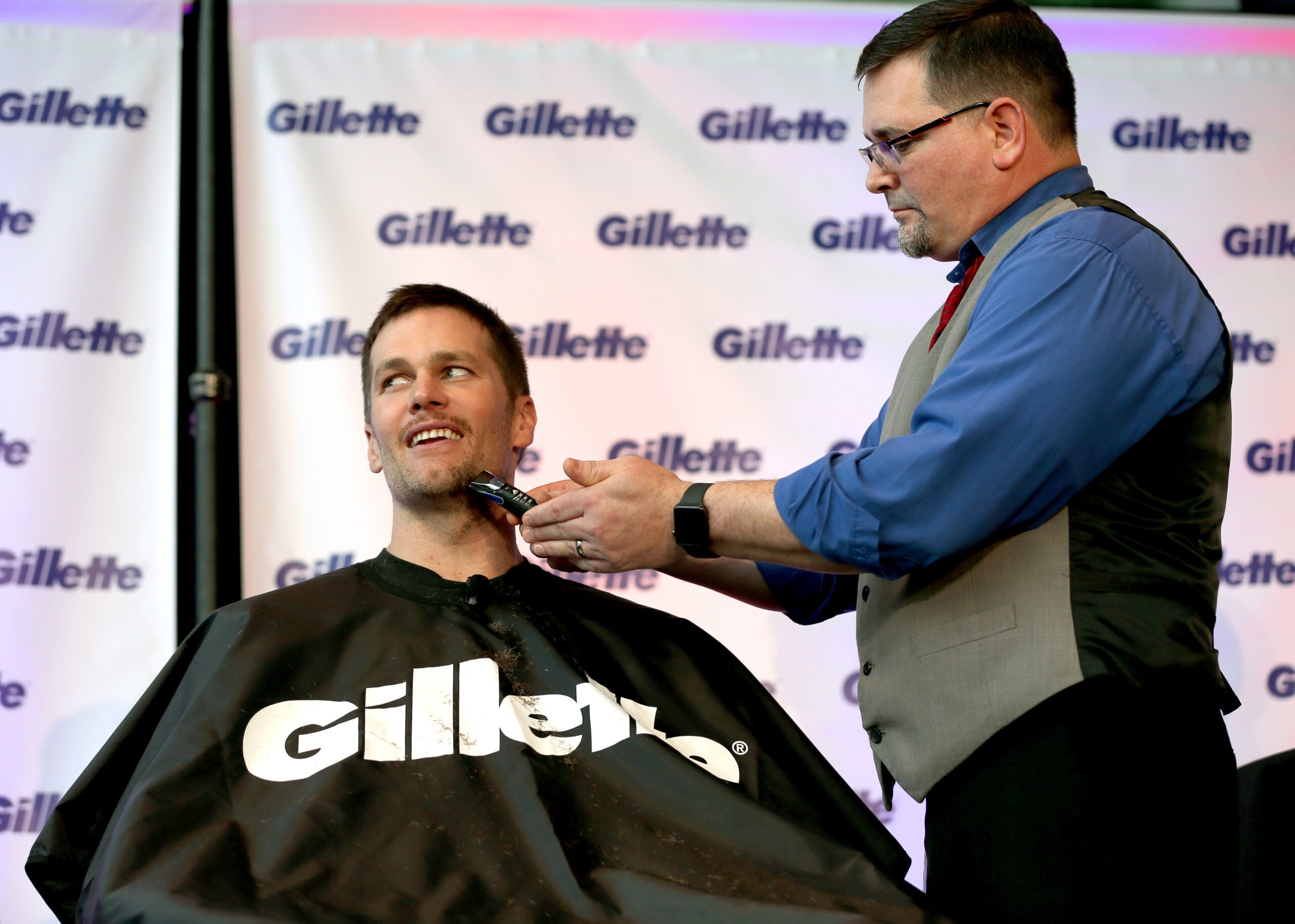 Tom Brady Face Shave Gillette