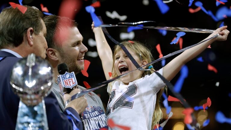 Tom Brady's daughter Vivian told him 'we're not going anywhere' after  seeing Hulu Super Bowl ad 