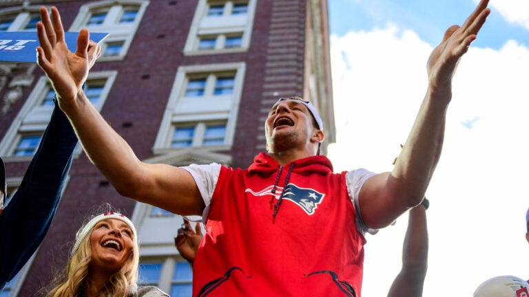 Rob Gronkowski Patriots parade