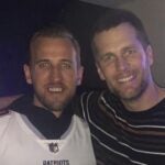 Harry Kane and Tom Brady after Super Bowl LIII.