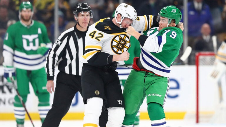 David Backes, Micheal Ferland, Bruins, Whalers, Hurricanes