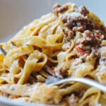 Tagliatelle bolognese at Fox & the Knife