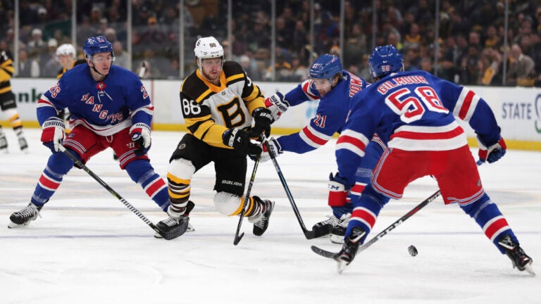 David Pastrnak NHL Bruins Rangers
