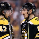 Torey Krug Brad Marchand Bruins