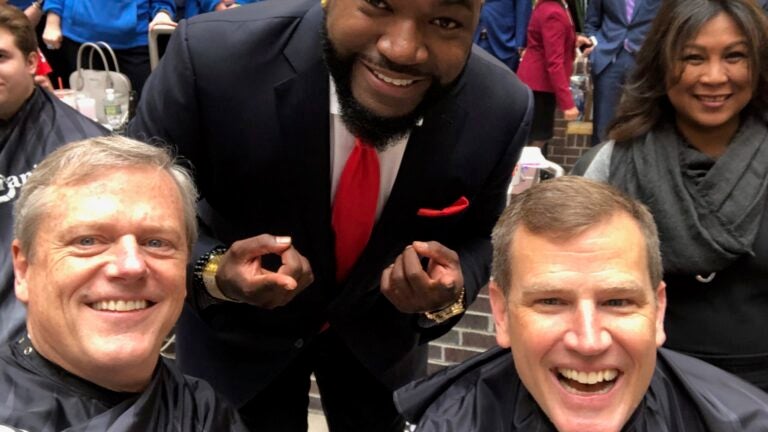 David Ortiz Charlie Baker Sam Kennedy