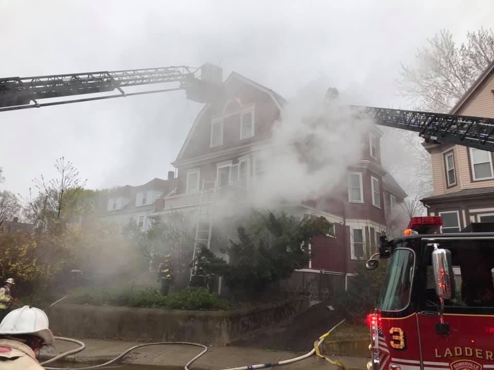 Twoalarm fire strikes Somerville home