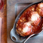 A side of meatballs at Fiorella's in Newton