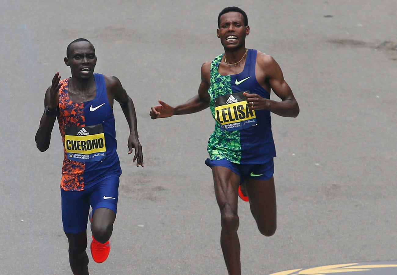 Boston Marathon 2019 Men's Finish